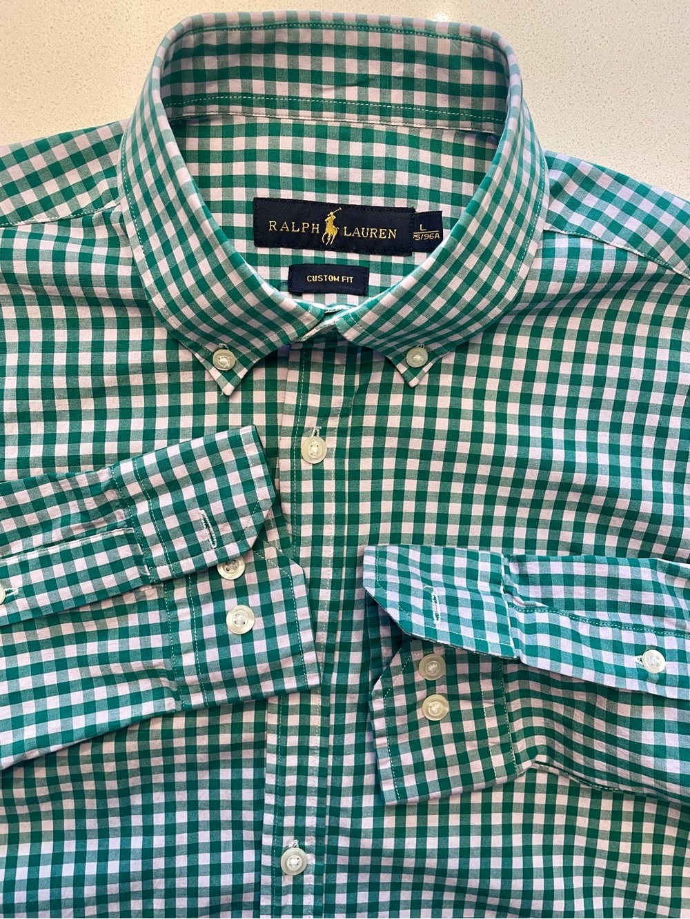 Ralph Lauren - all cotton button up shirt Size Large